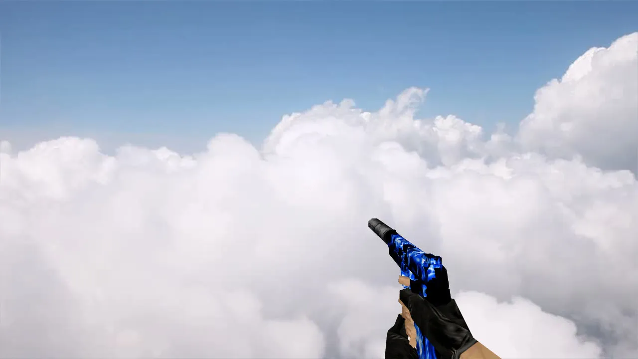 Скриншот Модель «Default USP Blue Fire» для CS 1.6 - Скачать