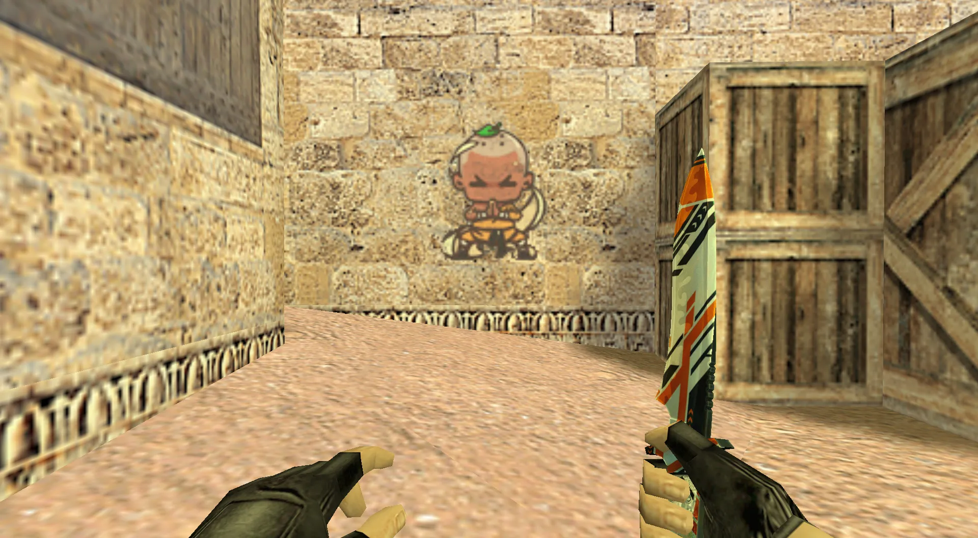 Скриншот Граффити «Шаолинь» для CS 1.6 - Уникальный стиль из CS:GO