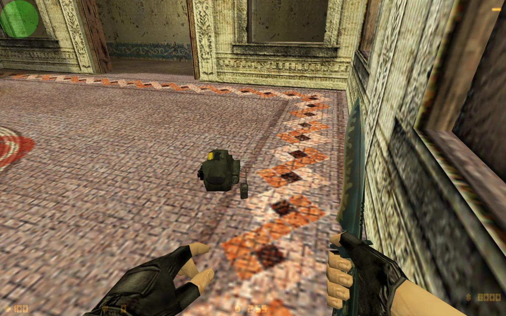 Скриншот  Модель v_ BackPack Partial reskin and hack для CS 1.6: p_ и w_ файлы, звуки, анимации осмотра