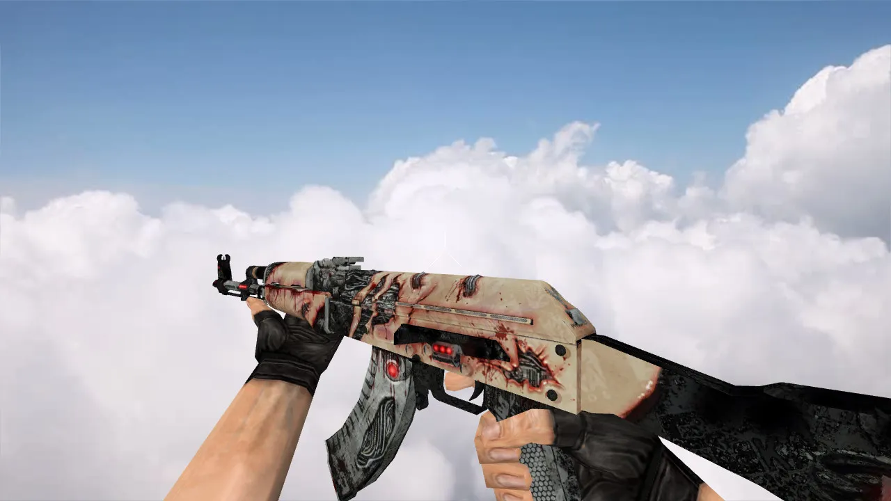 Скриншот Модель «AK-47 Payback» v_ p_ w_ для CS 1.6: звук, анимация осмотра, качество текстур