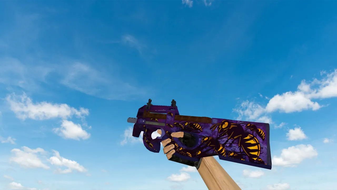 Скриншот Модель P90 The Swarp для CS 1.6 - Уникальный скин для твоего арсенала