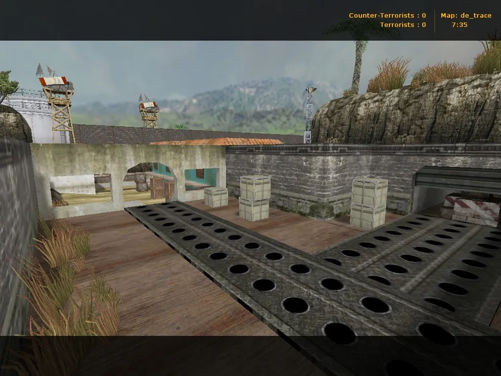 Скриншот  Карта de_trace для CS 1.6: тактики, баланс и оптимизация
