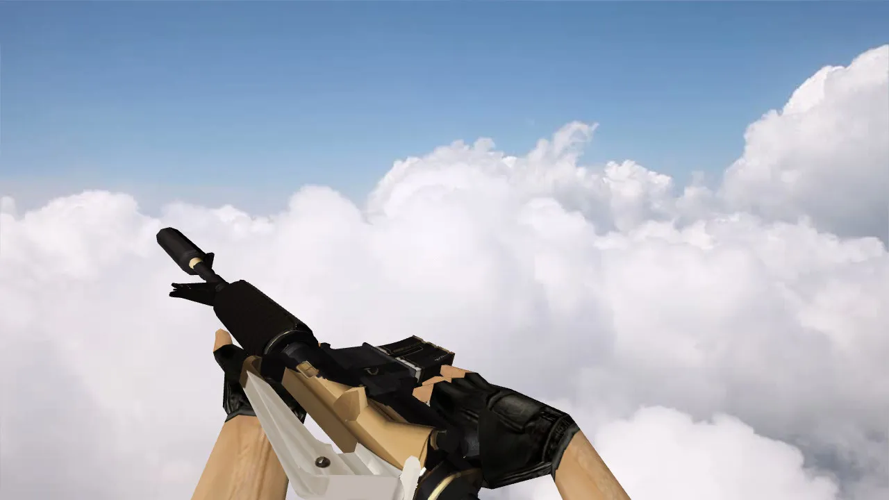 Скриншот Модель «M4A1 Divine» v_m4a1, p_m4a1, w_m4a1 для CS 1.6: звуки, анимация осмотра, текстуры