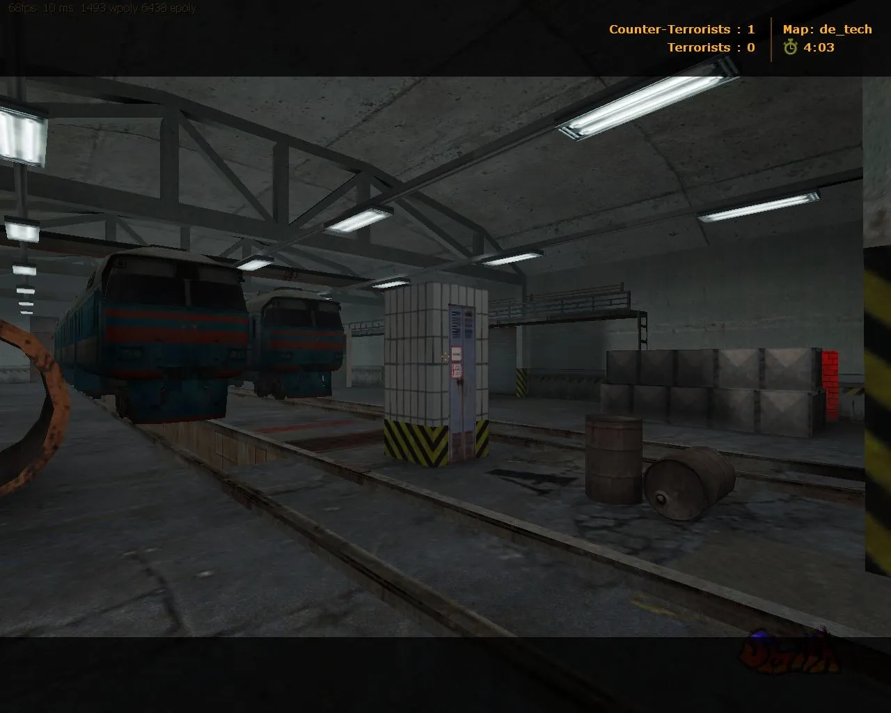 Скриншот  Карта de_tech для CS 1.6 - Тактические возможности и баланс