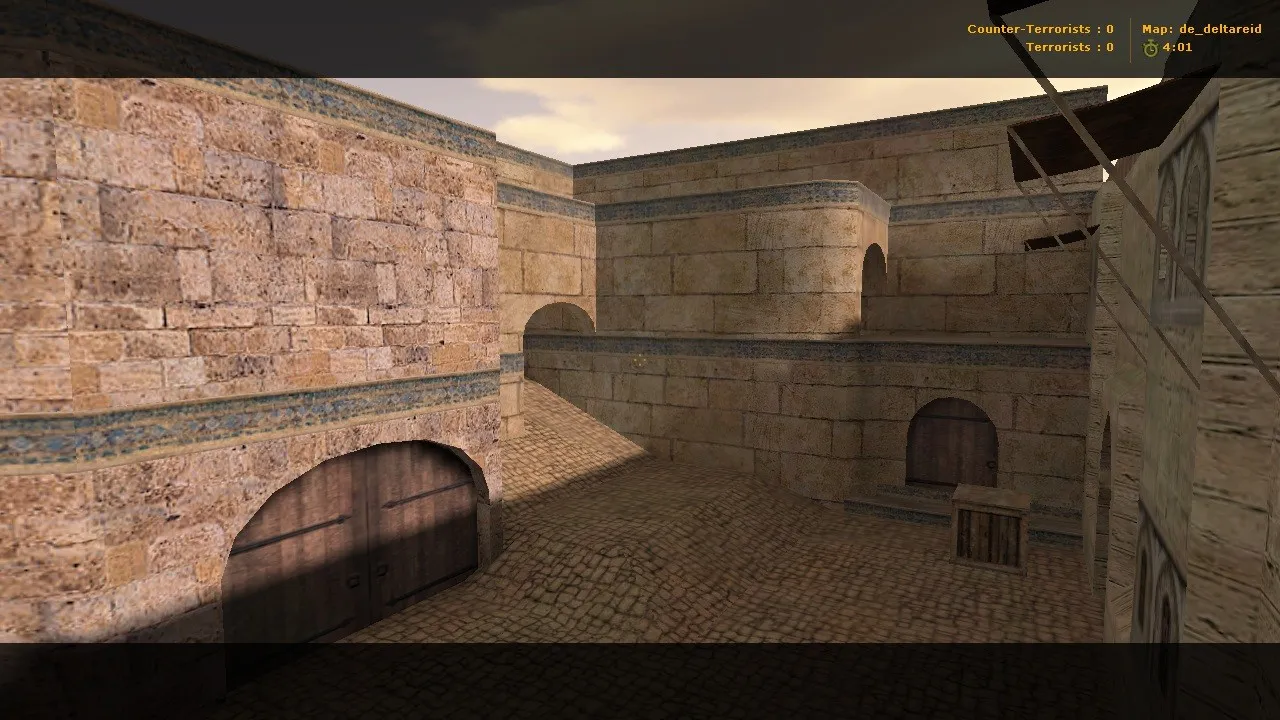 Скриншот  de_deltareid для CS 1.6: точки, баланс сторон, .nav для ботов и оптимизация карты
