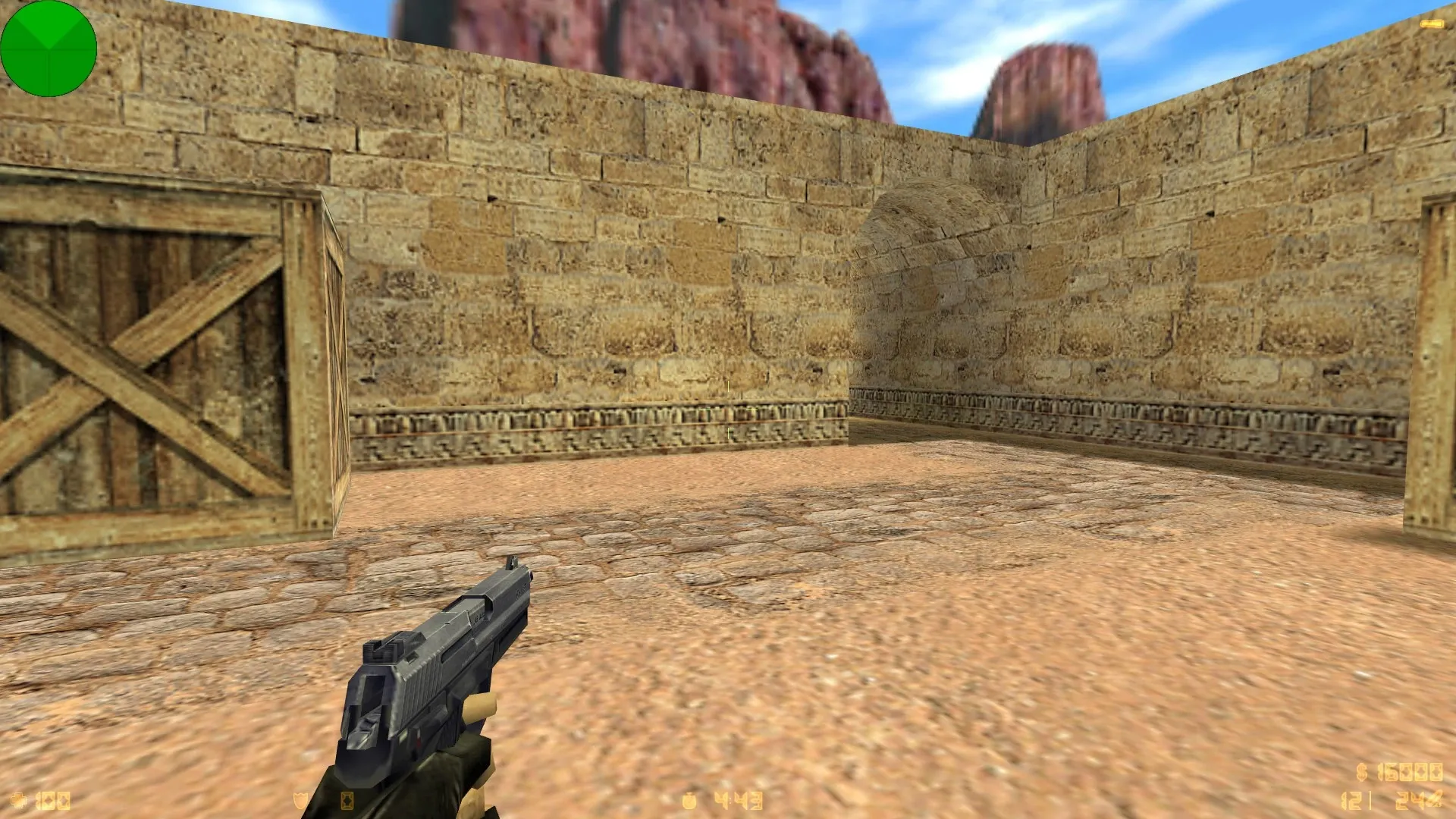 Скриншот  Карта de_sand_v2 для CS 1.6 - Скачать и Играть