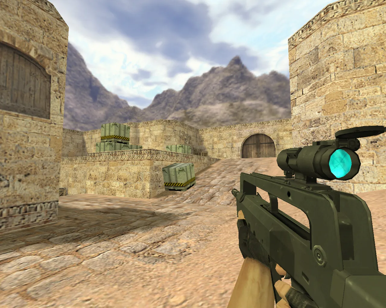 Скриншот Модель «Famas Синяя оптика» для CS 1.6 — подробный обзор