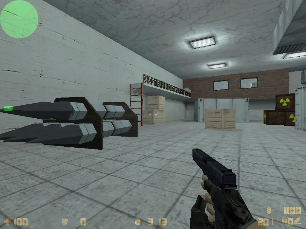 Скриншот  Карта de_castordepot для CS 1.6: точки, маршруты, оптимизация, .nav и баланс сторон