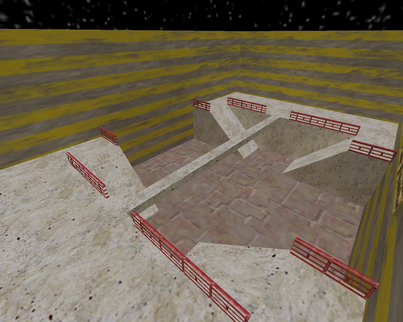 Скриншот  Карта 1hp_mini для CS 1.6: быстрые раунды, ножевой режим, баланс сторон и .nav для ботов