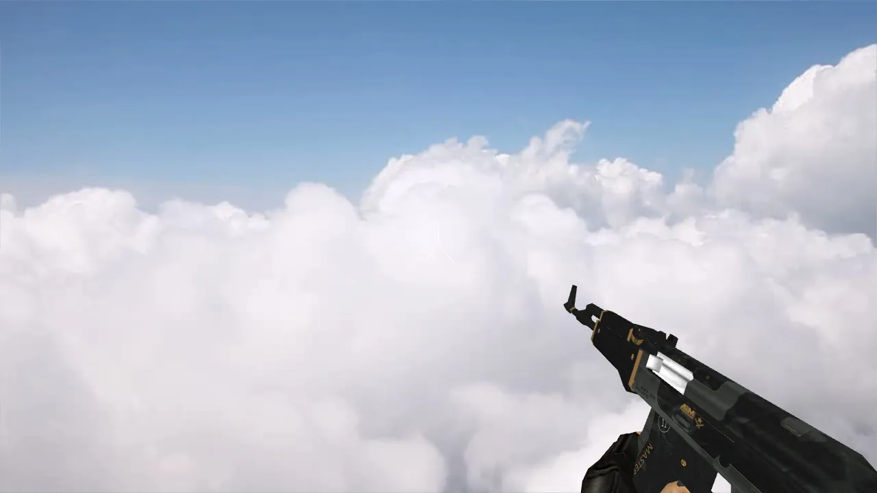 Скриншот Модель v_ w_ p_ Default AK-47 Elite Build для CS 1.6: звуки, анимация осмотра и качество текстур