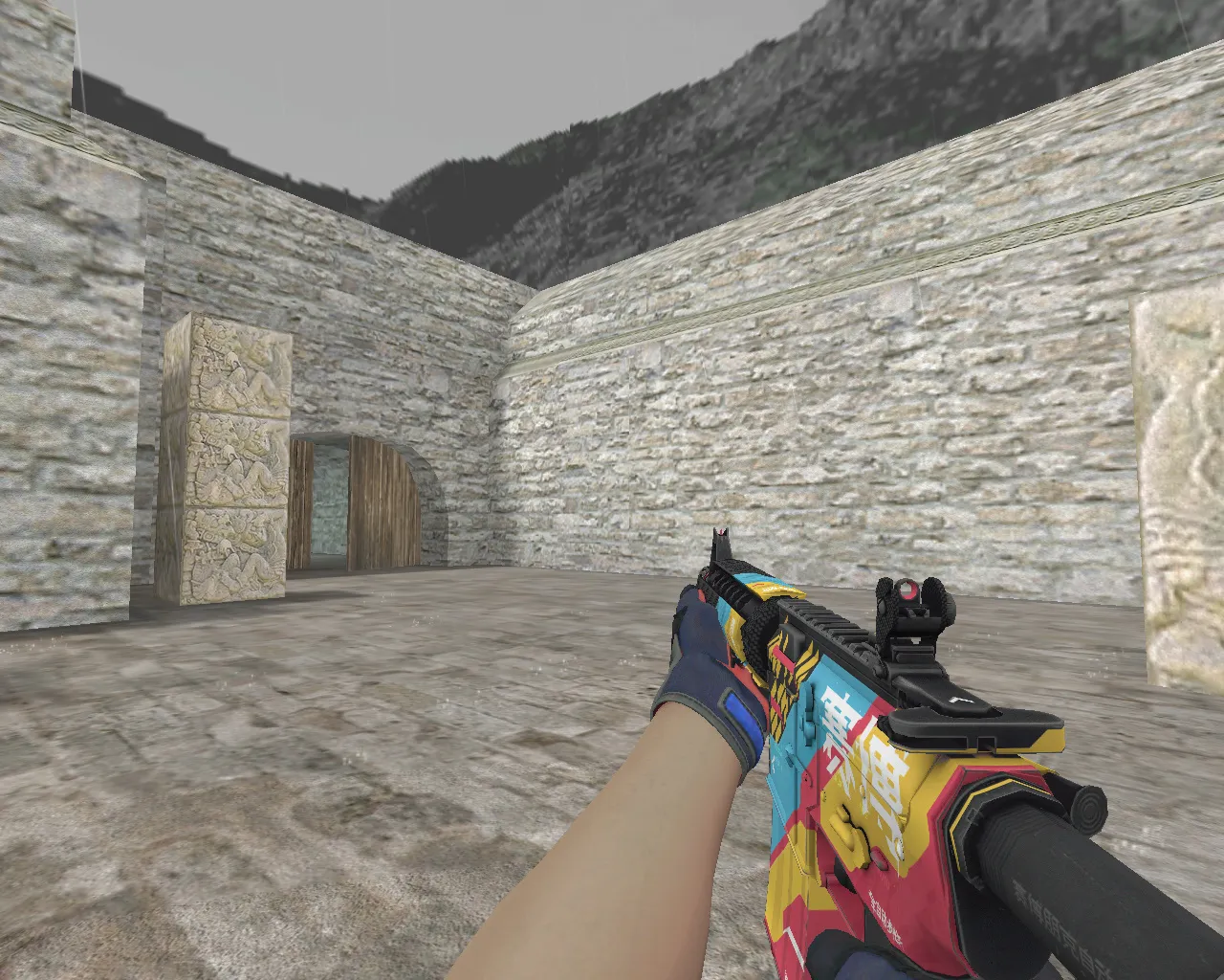 Скриншот М4А4 «Кибербезопасность» Cyber Security для CS 1.6: v_/p_/w_ модели, звук, анимация осмотра