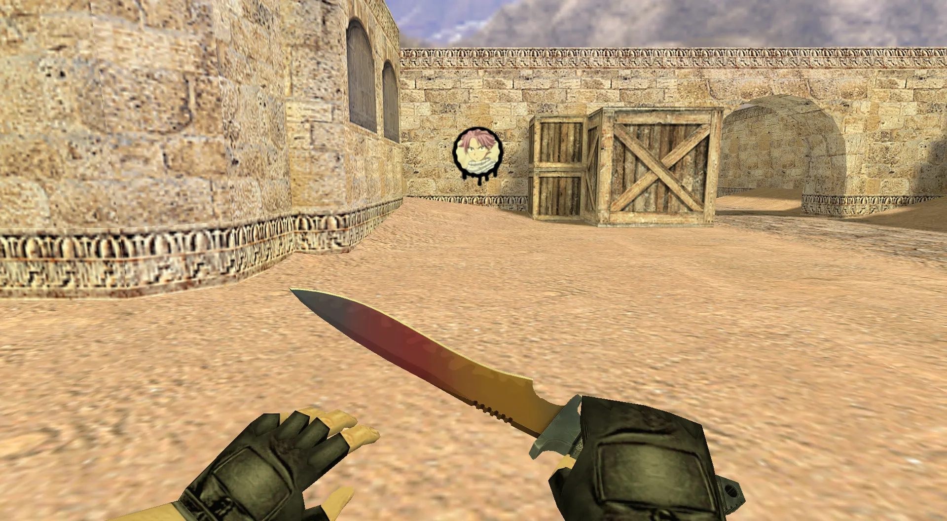 Скриншот Граффити «Нацу Драгнил» для CS 1.6 - Уникальное Аниме Искусство