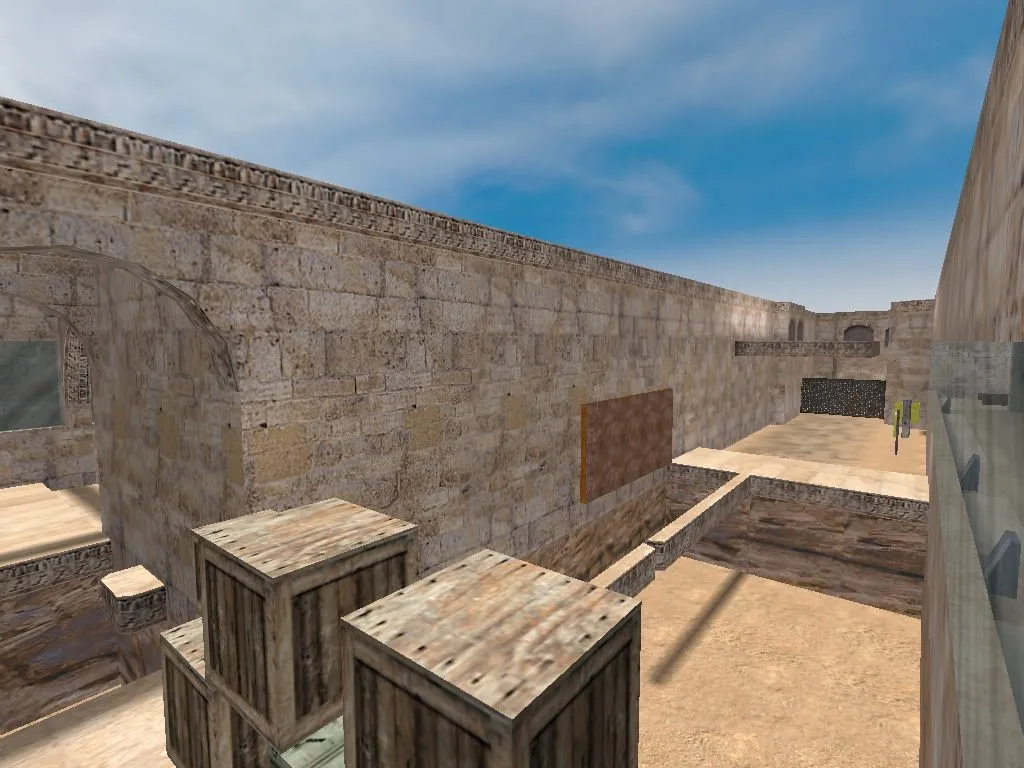 Скриншот  deathrun_dustroad для CS 1.6: боты, ловушки и точки — deathrun карта с навигацией для ботов