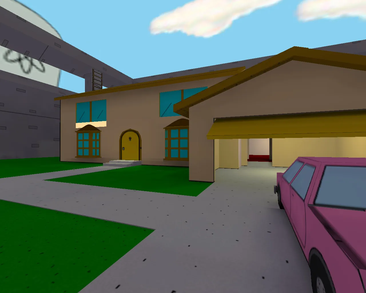 Скриншот  Карта fy_simpsons_house для CS 1.6: тактика, точки, настройка и оптимизация FY режима