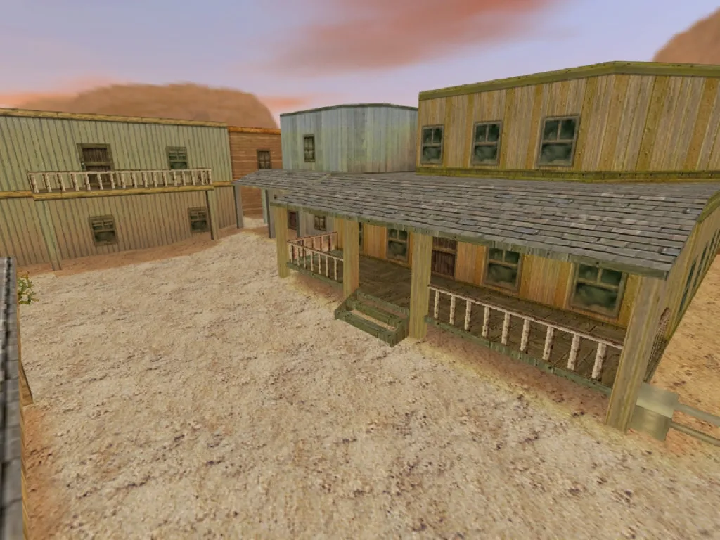 Скриншот  Карта de_wanted для CS 1.6: Тактика и особенности