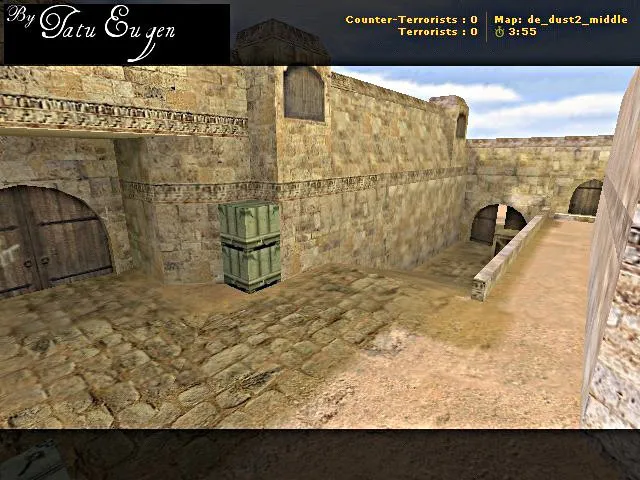 Скриншот  de_dust2_middle для CS 1.6: тактика мидла, баланс сторон, .nav и оптимизация карты