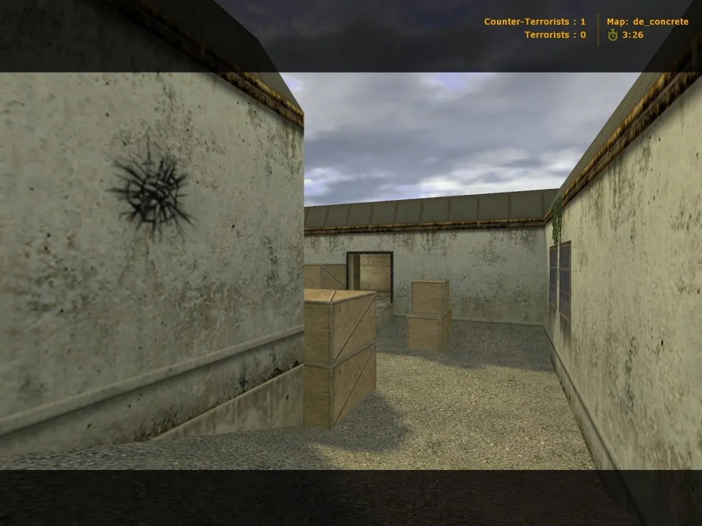 Скриншот de_concrete для CS 1.6: точки, маршруты, .nav для ботов и оптимизация wpoly/epoly