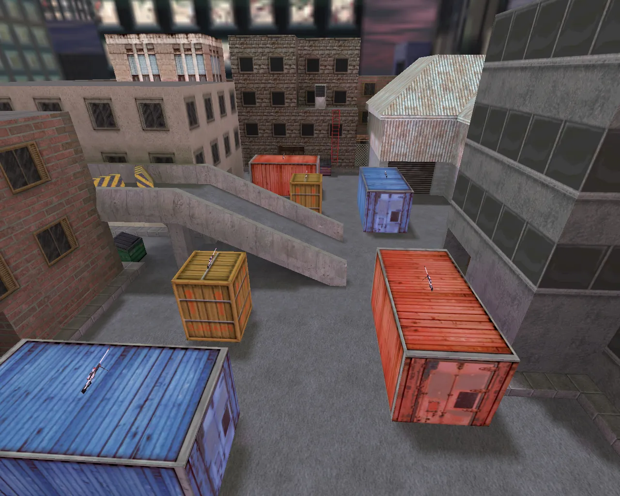 Скриншот  aim_assault_puff для CS 1.6: тренировка прицела, точки для фаст-рефлексов и стабильный бот-рейл