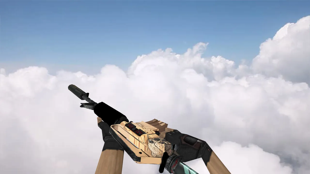 Скриншот Модель M4A1 Crush v_ для CS 1.6: p_ и w_ модели, звуки, анимации осмотра и качество текстур