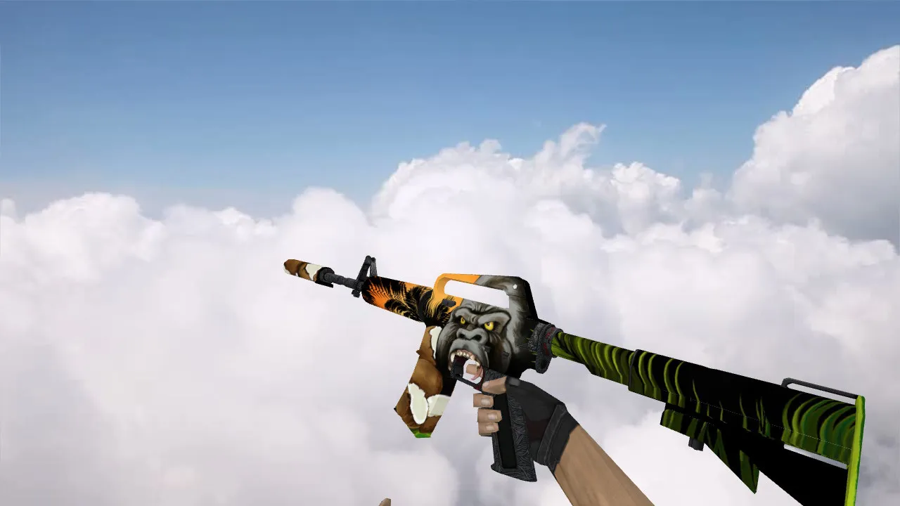 Скриншот Модель M4A1 Gorilla v_ модели для CS 1.6: звуки, анимация осмотра, качество текстур и настройка