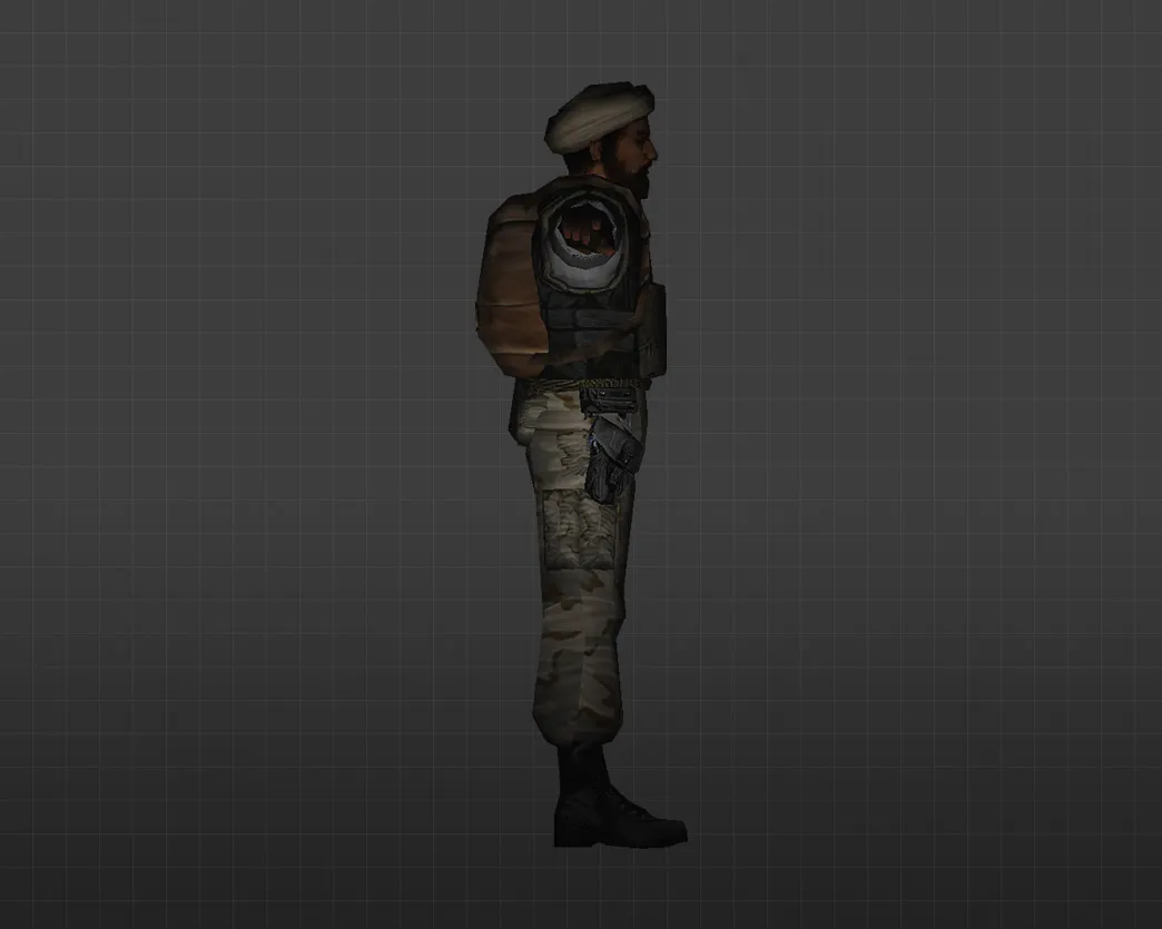 Скриншот Модель «Арабский террорист» для CS 1.6: Уникальные особенности и характеристики