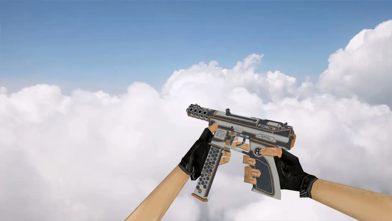 Скриншот Модель TEC-9 Force Orange для CS 1.6: скачать и установить