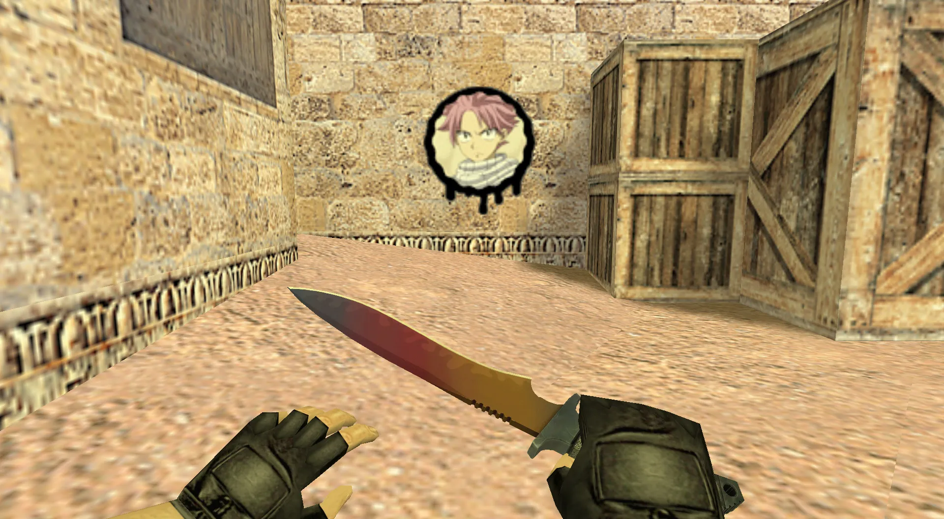 Скриншот Граффити «Нацу Драгнил» для CS 1.6 - Уникальное Аниме Искусство