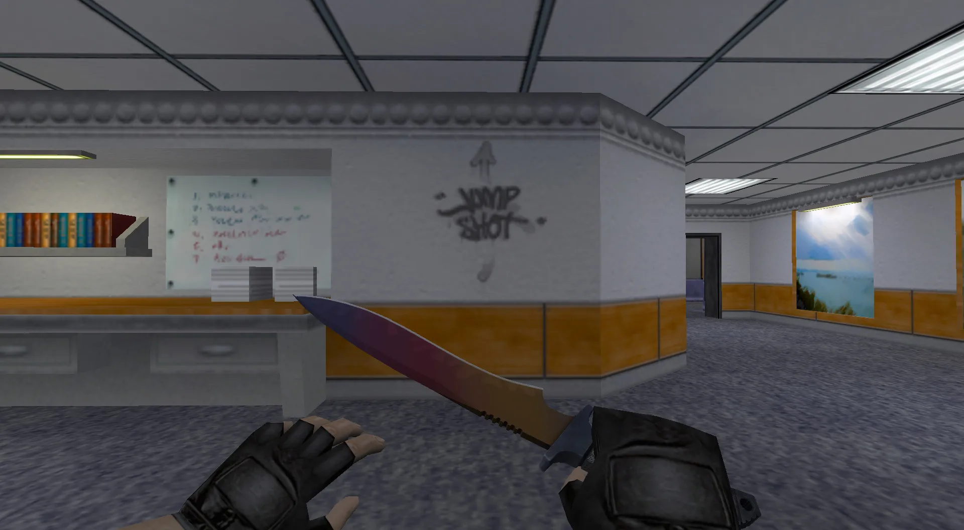 Скриншот Граффити «Выстрел в прыжке» для CS 1.6 - Уникальный стиль игры