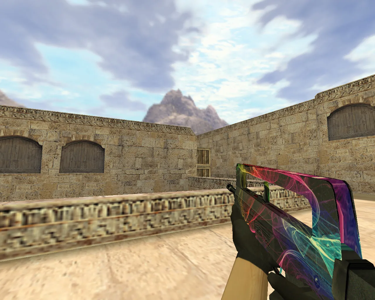 Скриншот Модель Famas Неоновый туман для CS 1.6 - Особенности и Скачивание