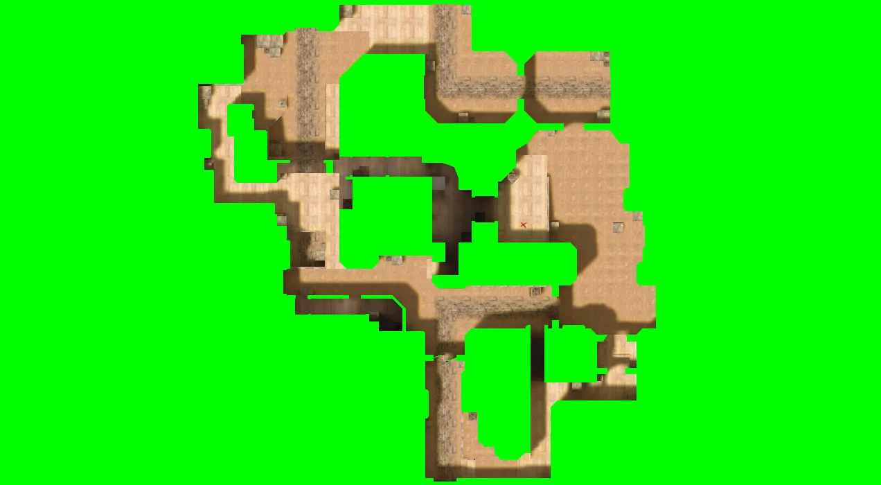 Скриншот  Карта de_dust3 by lambadi для CS 1.6: dust-антураж, баланс сторон и точки под пуш/контроль