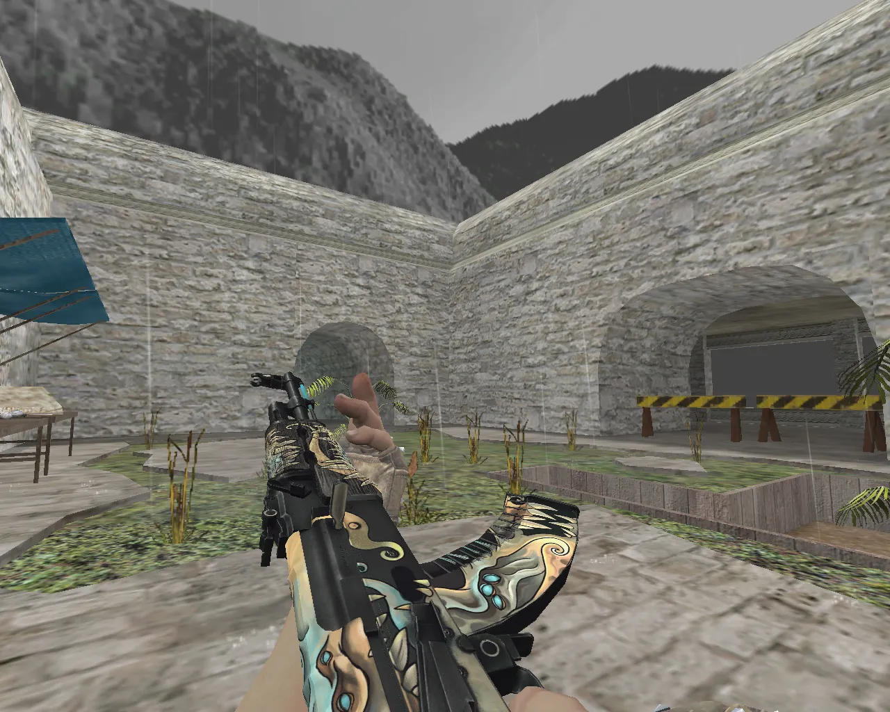 Скриншот АК-47 «Фантомный вредитель» (Phantom Disruptor) для CS 1.6: v_ p_ w_ модели, звуки и анимация осмотра