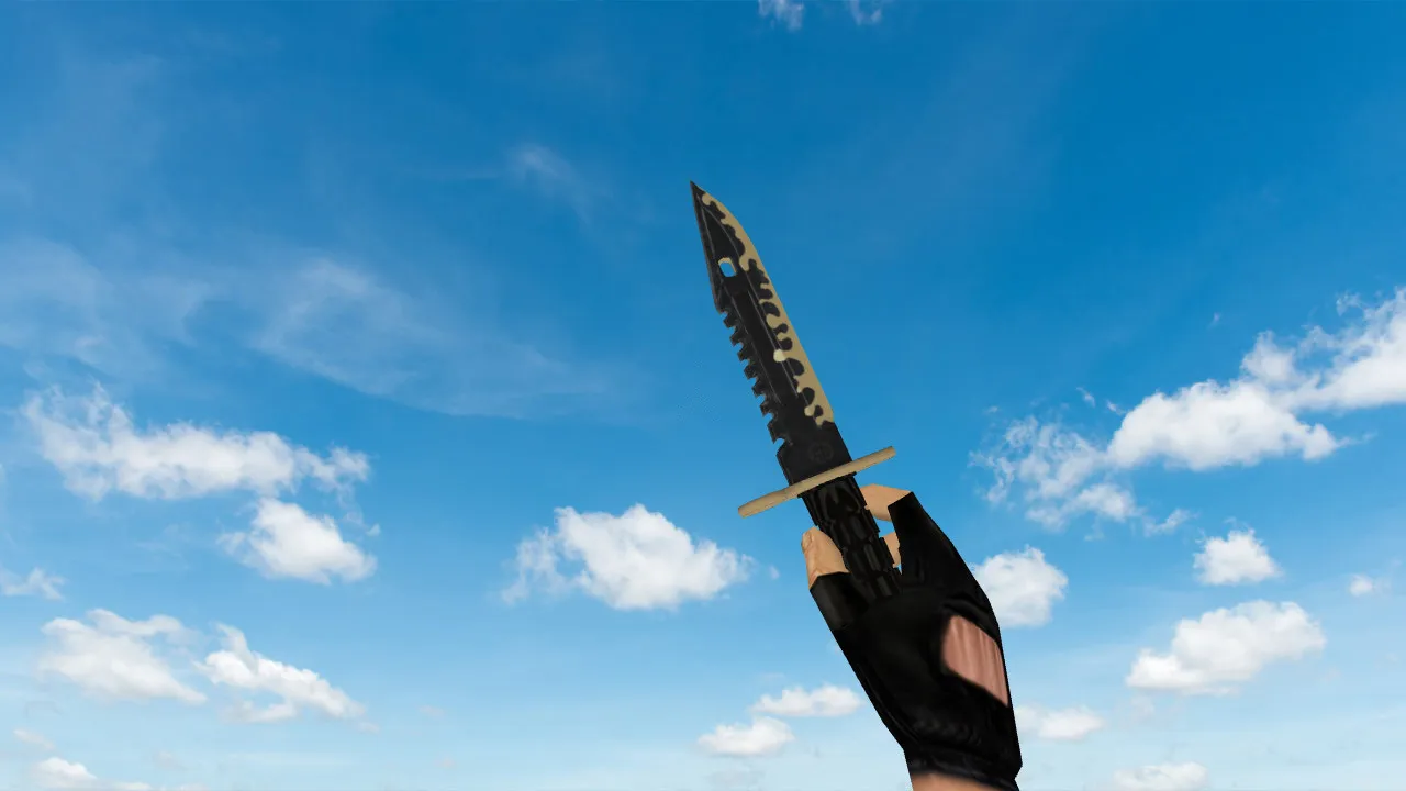 Скриншот Модель ножа M9 Bayonet Combat для CS 1.6: v_, p_, w_ файлы, звук, анимация осмотра и качество текстур