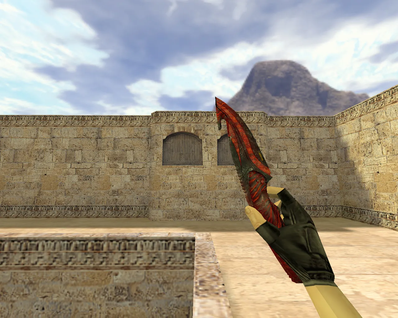 Скриншот Модель «Нож с лезвием-крюком Вампир» v_ p_ w_ для CS 1.6: анимация осмотра, звуки и качество текстур