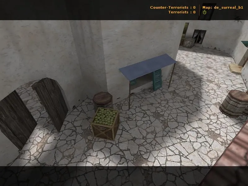 Скриншот  Карта de_surreal_b1 для CS 1.6: тактика и рекомендации