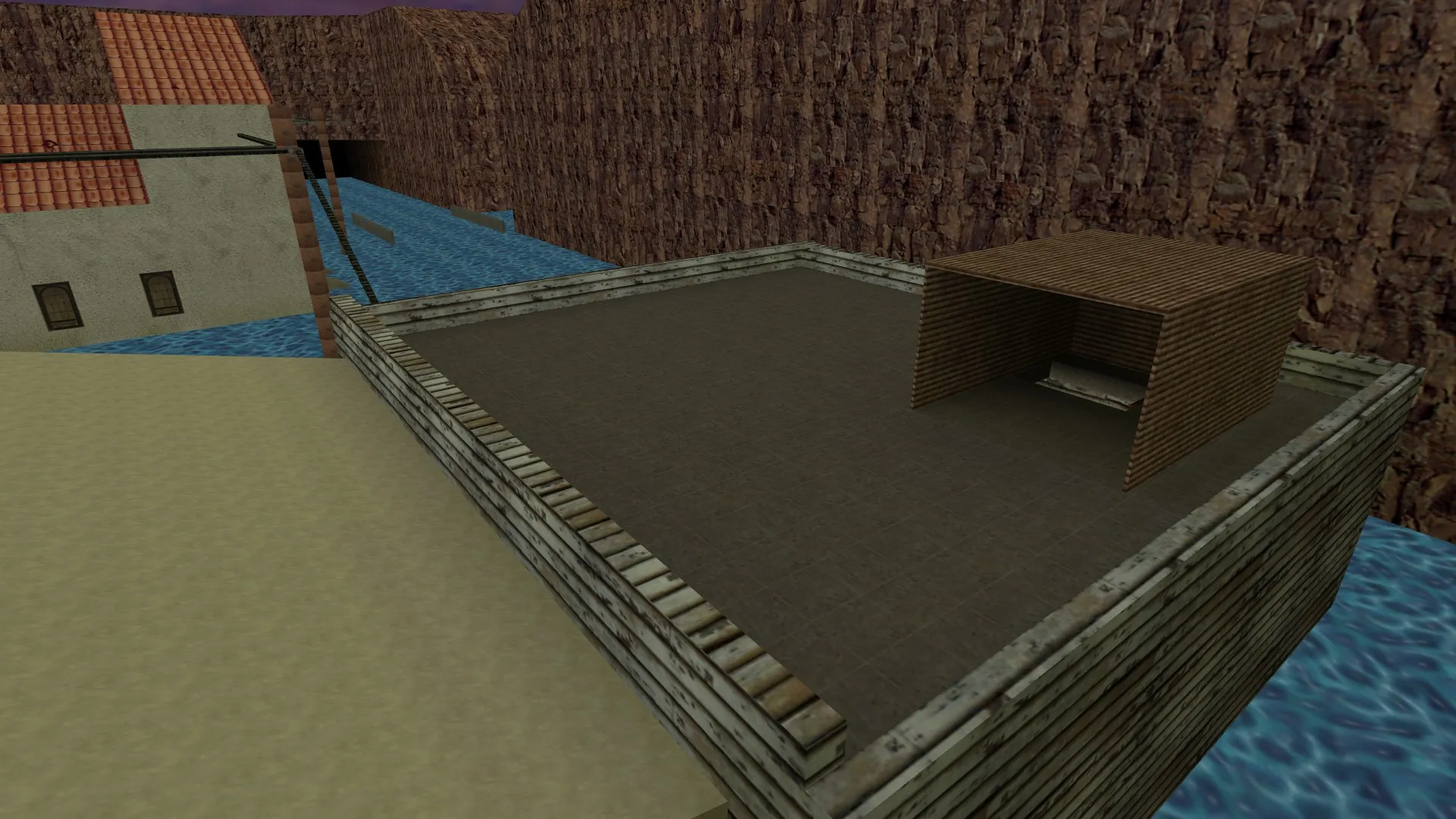 Скриншот  Карта flooded_de для CS 1.6: Тактика и особенности