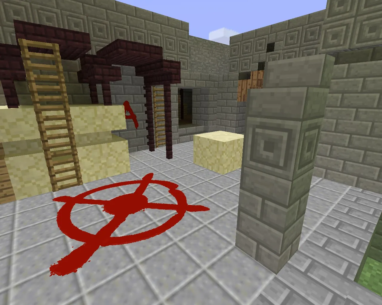 Скриншот Карта «de_aztec_minecraft» для CS 1.6