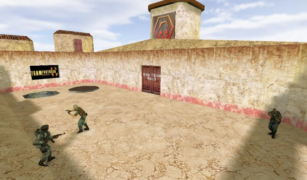 Скриншот  Карта de_devilz для CS 1.6: баланс сторон, точки, .nav для ботов, оптимизация wpoly/epoly и настройка сервера