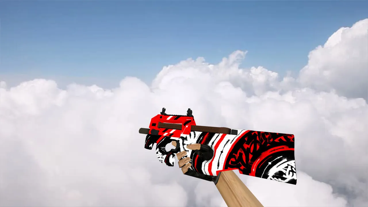 Скриншот Модель «P90 Calligraphy» для CS 1.6 - уникальный скин для вашего оружия