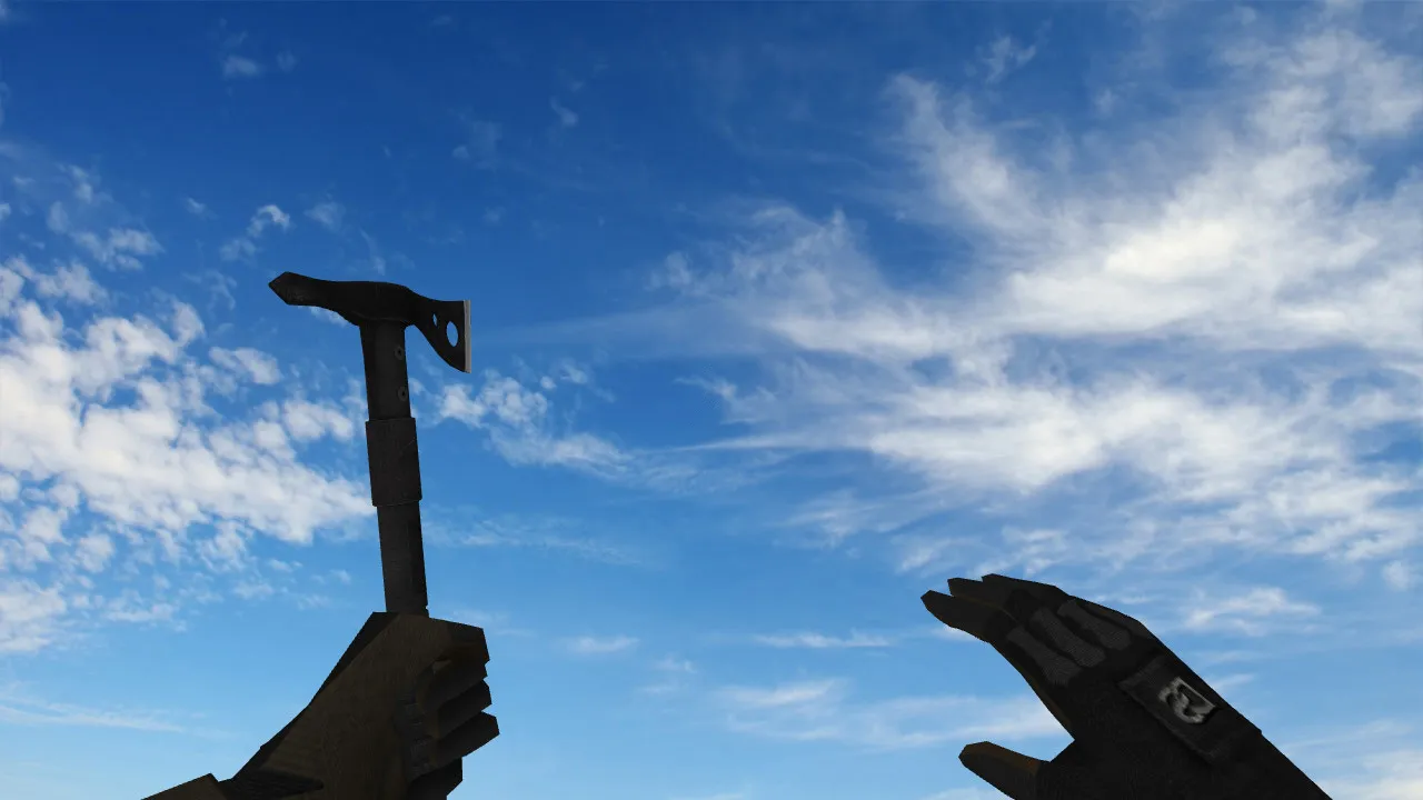 Скриншот Модель ножа Tomahawk awesomeness для CS 1.6: v_ / p_ / w_ модели, звук, анимация осмотра