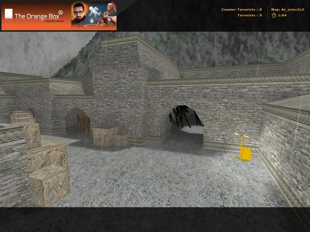 Скриншот  Карта de_aztec2x2 для CS 1.6: точки, .nav для ботов, оптимизация wpoly/epoly и настройка карты под сервер