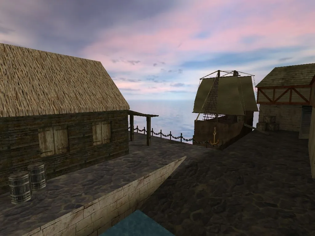 Скриншот  Карта de_pirates для CS 1.6 - Тактические возможности и детали