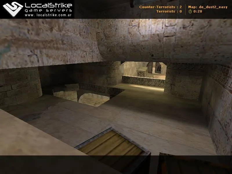 Скриншот  de_dust2_easyoa — DE карта для CS 1.6: точки, маршруты, .nav, оптимизация и боты