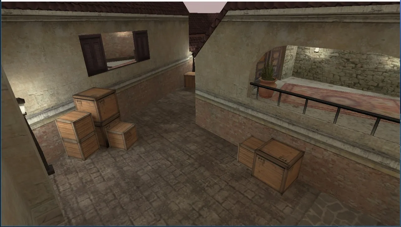 Скриншот  Карта de_pneumothorax для CS 1.6 — Тактика и особенности