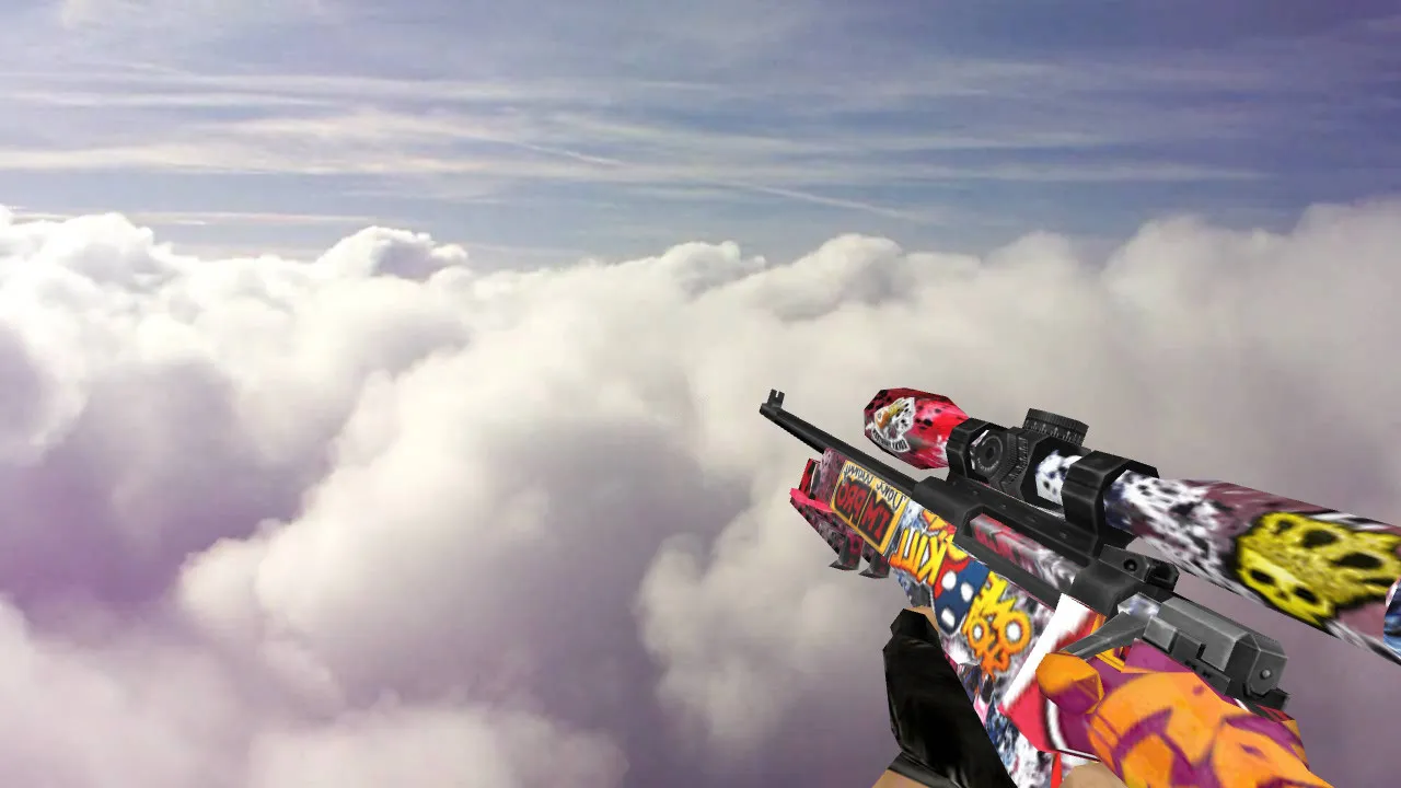 Скриншот Модель «Default AWP Sticker» для CS 1.6: Отличная замена