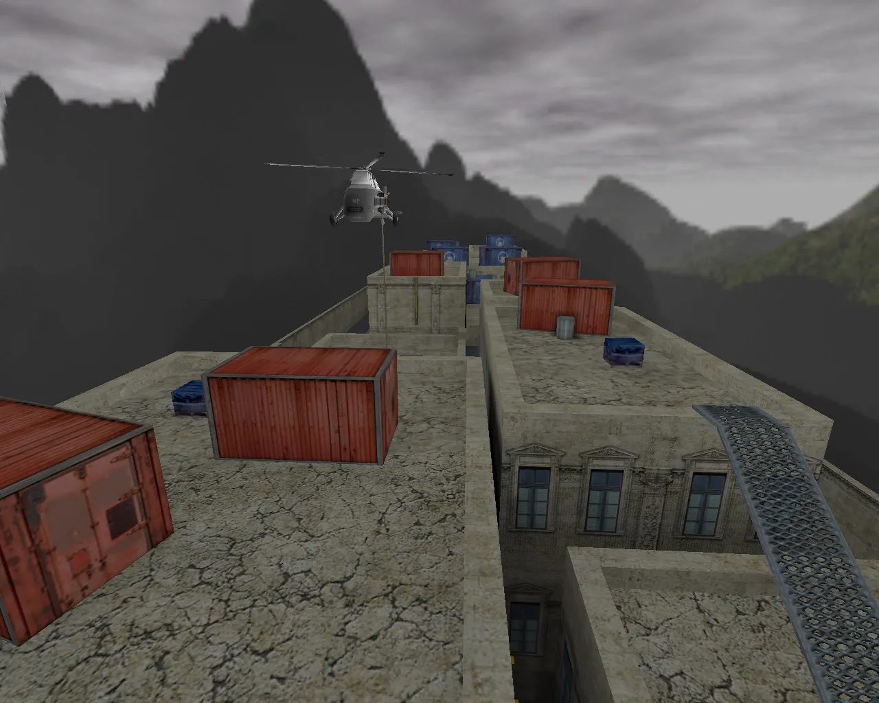 Скриншот  Карта de_roof_nf для CS 1.6 - Детальный обзор и особенности