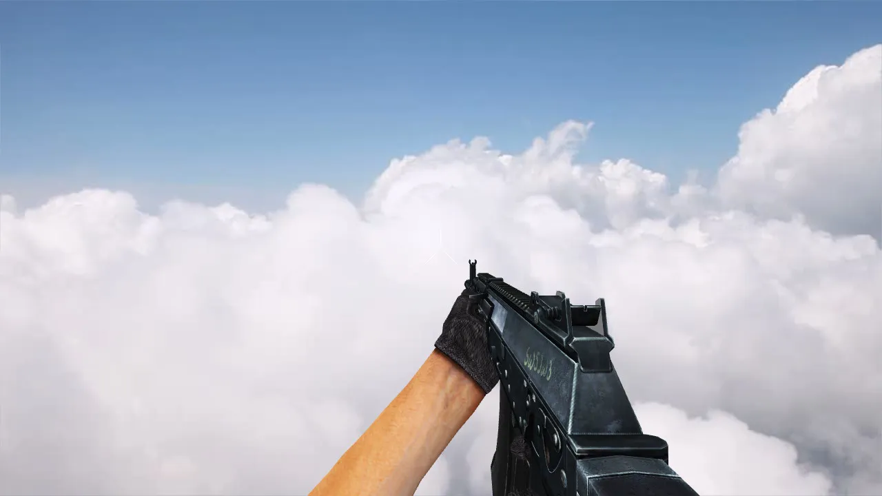 Скриншот Модель «Izmash AK12» для CS 1.6: v_ и p_ модели, звуки, анимация осмотра, текстуры