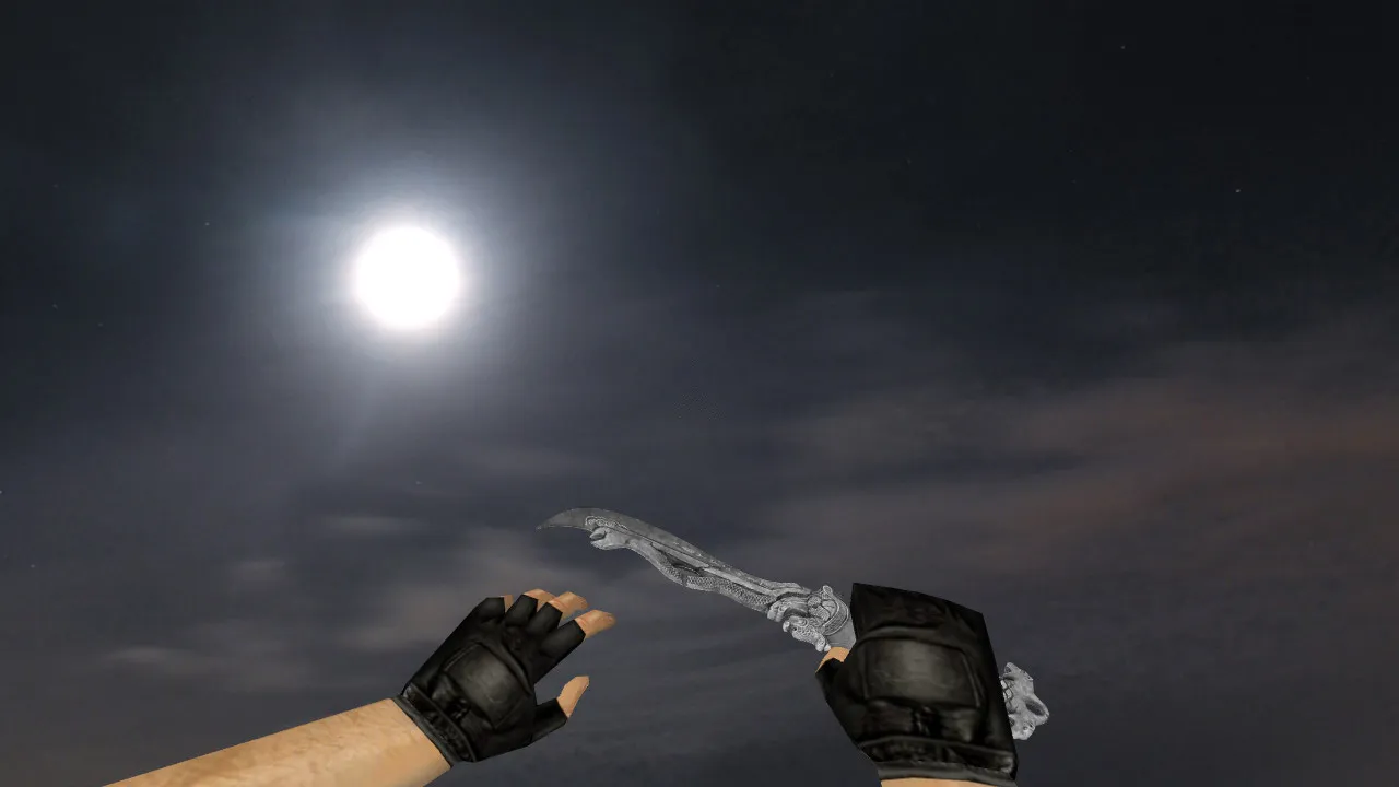 Скриншот Модель ножа «Far Cry Knife» v_model для CS 1.6: p_ и w_ файлы, звук, анимация осмотра и текстуры