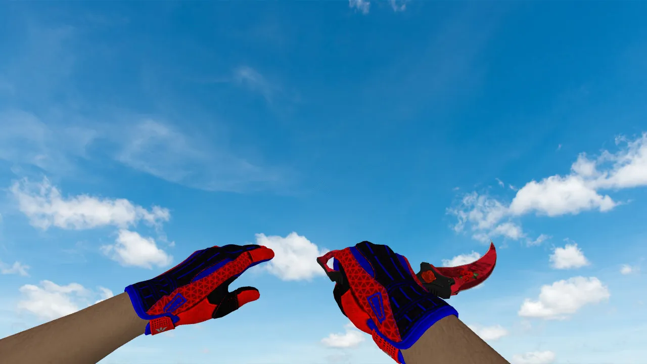 Скриншот Модель ножа v_ Karambit Blossoming Rose + p_ w_ для CS 1.6: звук, анимация осмотра, текстуры и настройка