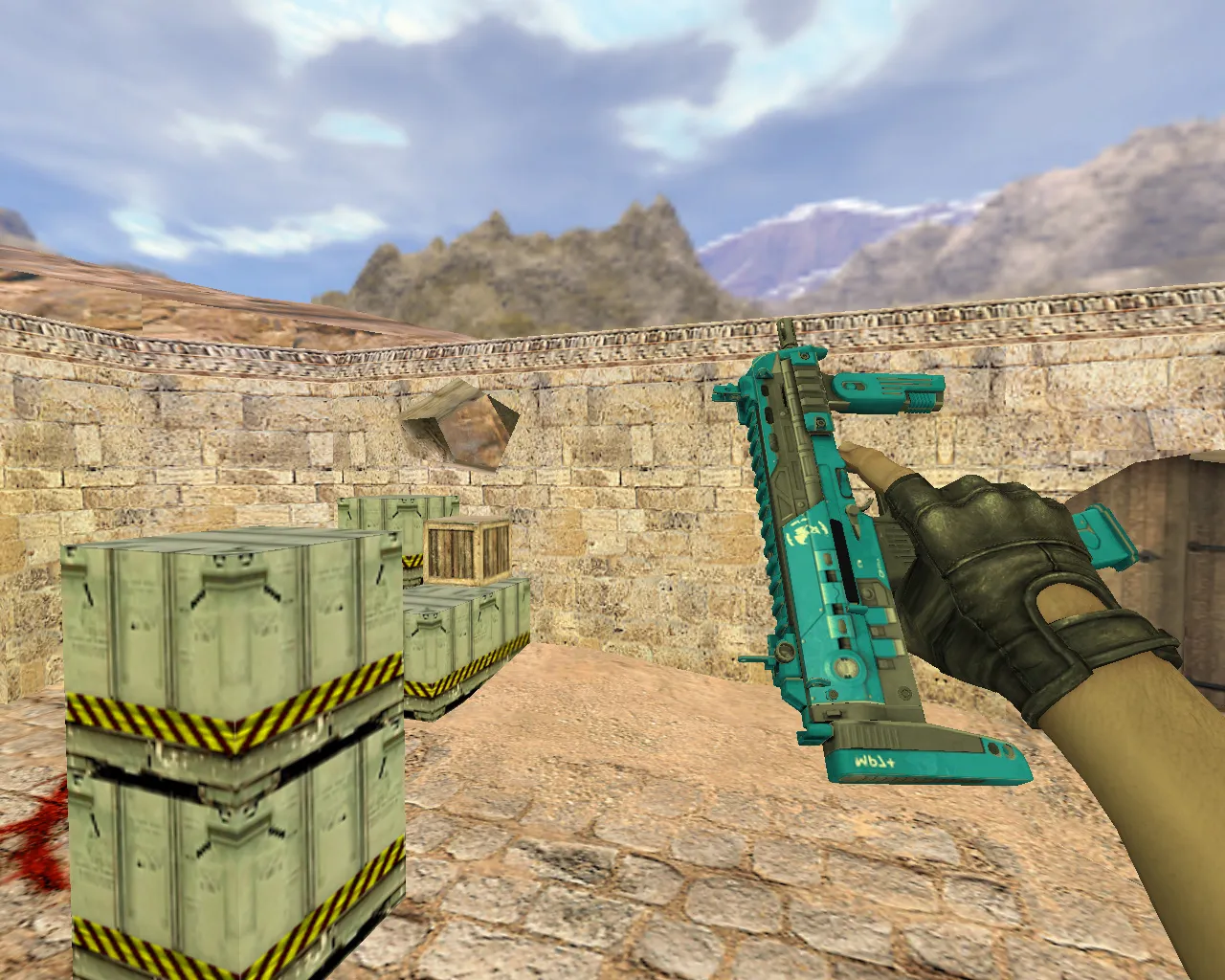 Скриншот Модель MP7 Перистое облако для CS 1.6 - качественный скин