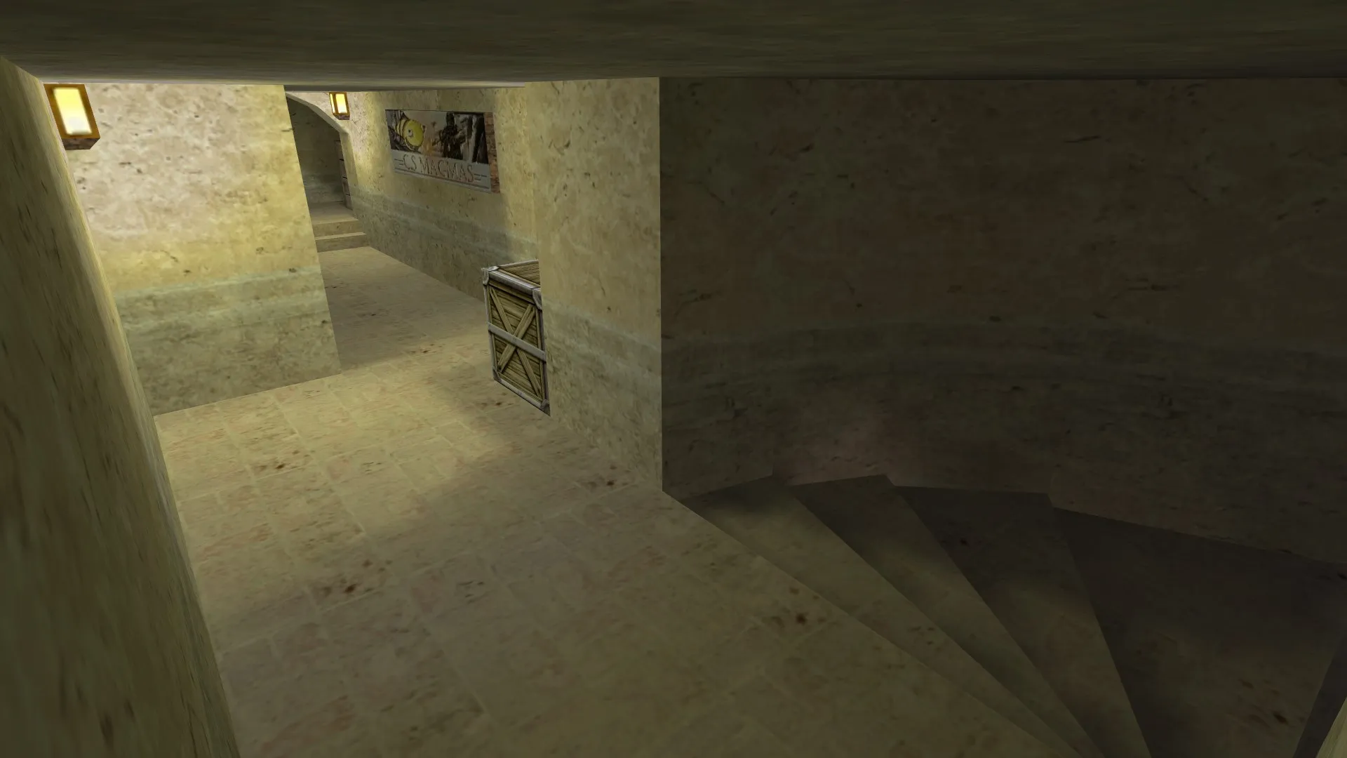 Скриншот  Карта de_dust2_suncsm для CS 1.6: баланс сторон, точки, .nav для ботов и оптимизация